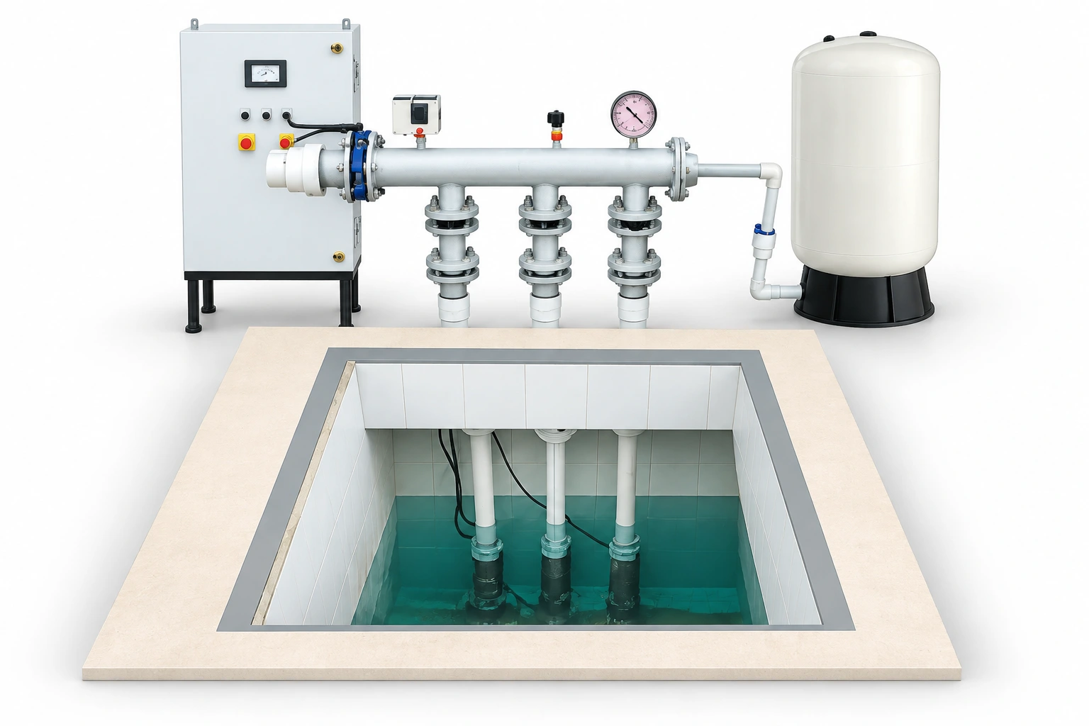 Submersible pressure system — Bhoomi product visual